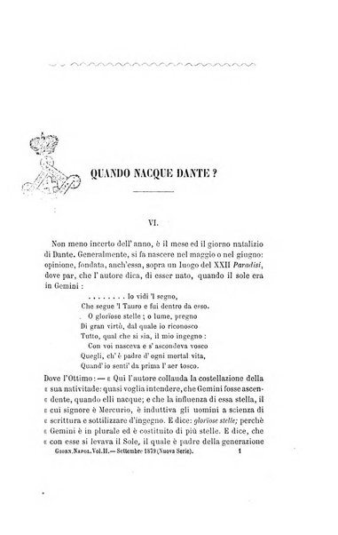 Giornale napoletano di filosofia e lettere, scienze morali e politiche