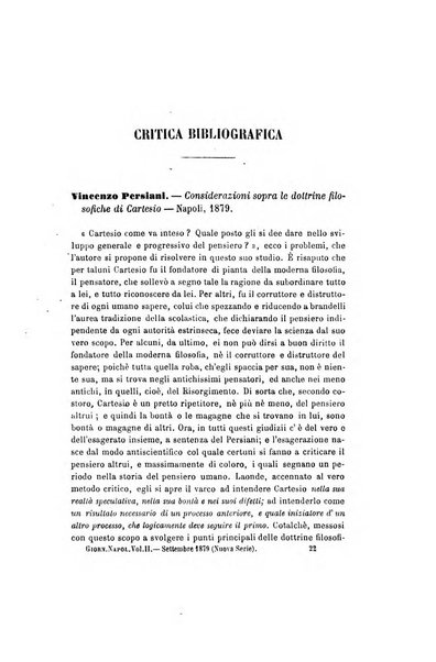 Giornale napoletano di filosofia e lettere, scienze morali e politiche