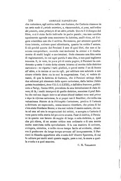 Giornale napoletano di filosofia e lettere, scienze morali e politiche