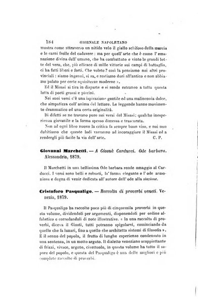 Giornale napoletano di filosofia e lettere, scienze morali e politiche