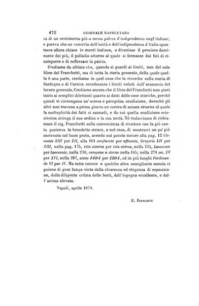 Giornale napoletano di filosofia e lettere, scienze morali e politiche