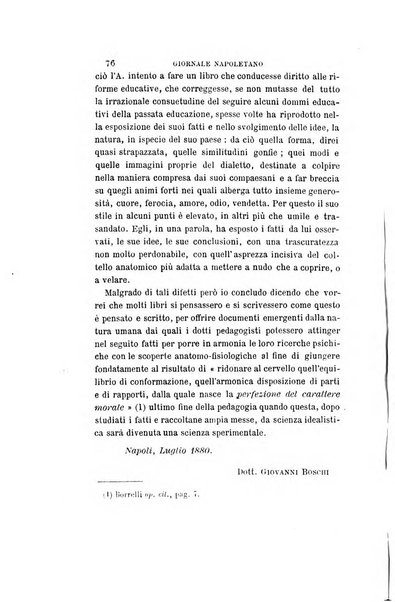 Giornale napoletano di filosofia e lettere, scienze morali e politiche