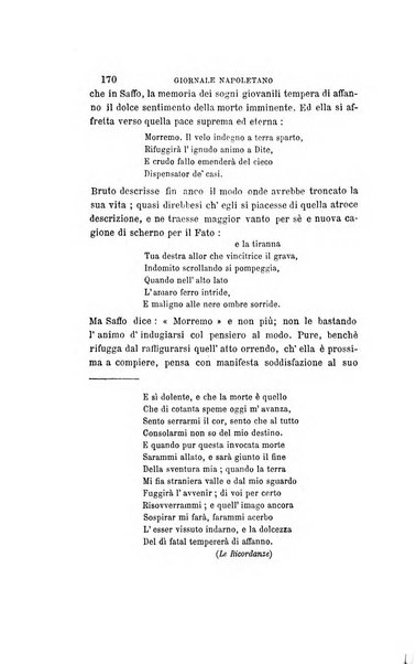 Giornale napoletano di filosofia e lettere, scienze morali e politiche