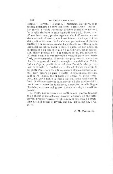 Giornale napoletano di filosofia e lettere, scienze morali e politiche