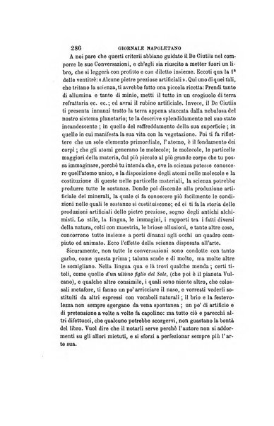 Giornale napoletano di filosofia e lettere, scienze morali e politiche