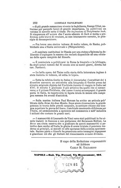 Giornale napoletano di filosofia e lettere, scienze morali e politiche