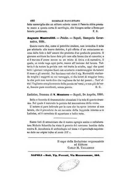 Giornale napoletano di filosofia e lettere, scienze morali e politiche