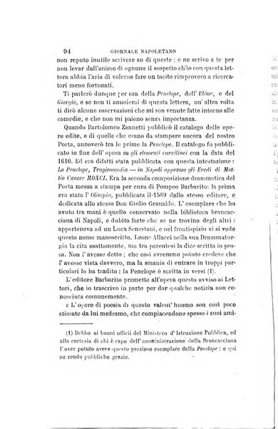 Giornale napoletano di filosofia e lettere, scienze morali e politiche