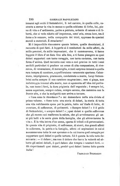 Giornale napoletano di filosofia e lettere, scienze morali e politiche