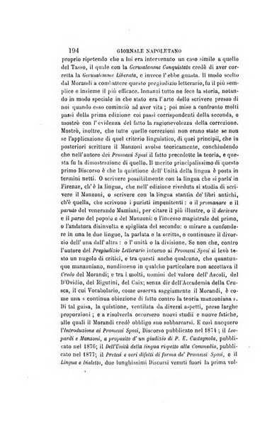 Giornale napoletano di filosofia e lettere, scienze morali e politiche