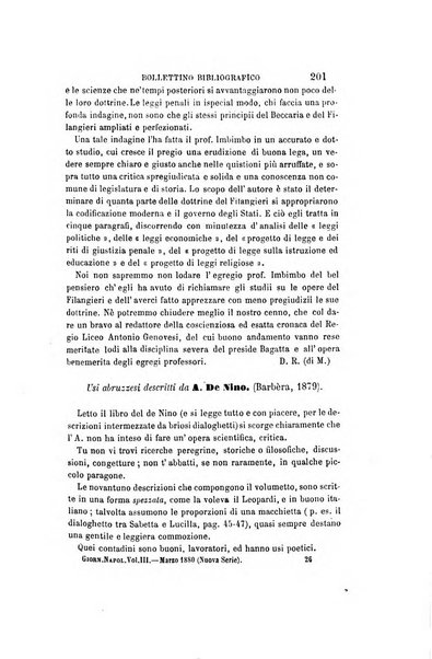 Giornale napoletano di filosofia e lettere, scienze morali e politiche