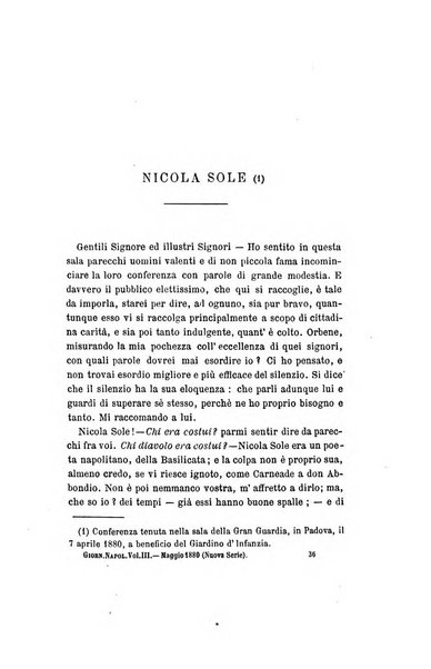 Giornale napoletano di filosofia e lettere, scienze morali e politiche