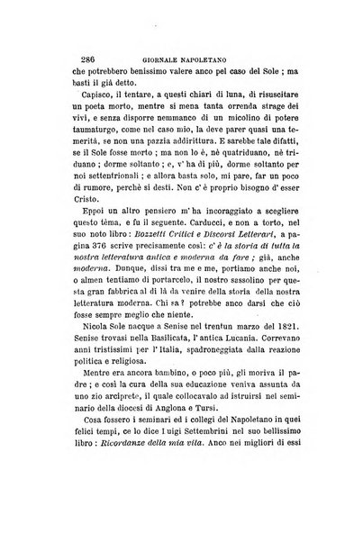 Giornale napoletano di filosofia e lettere, scienze morali e politiche