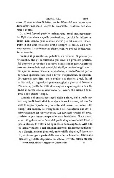 Giornale napoletano di filosofia e lettere, scienze morali e politiche