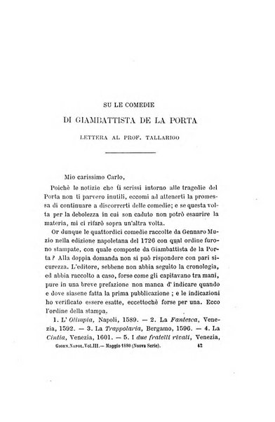 Giornale napoletano di filosofia e lettere, scienze morali e politiche