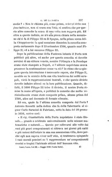 Giornale napoletano di filosofia e lettere, scienze morali e politiche