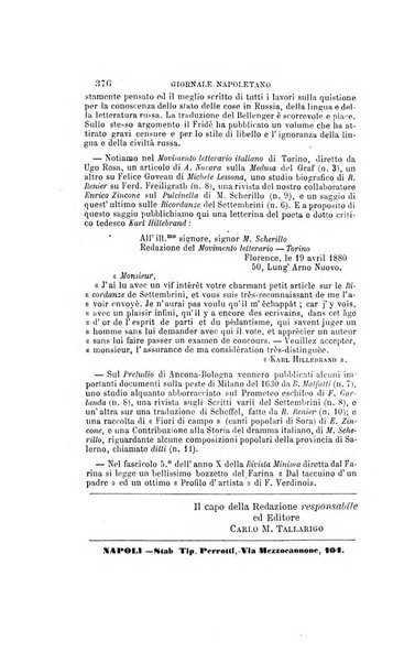 Giornale napoletano di filosofia e lettere, scienze morali e politiche