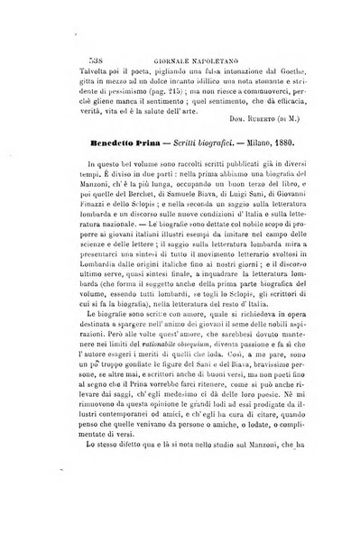 Giornale napoletano di filosofia e lettere, scienze morali e politiche