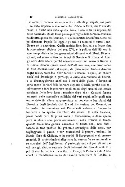 Giornale napoletano di filosofia e lettere, scienze morali e politiche