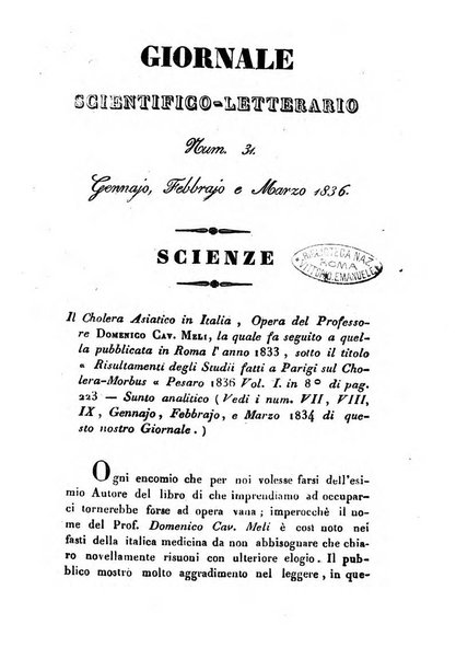 Giornale scientifico-letterario