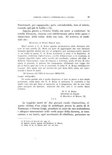 Giornale storico e letterario della Liguria