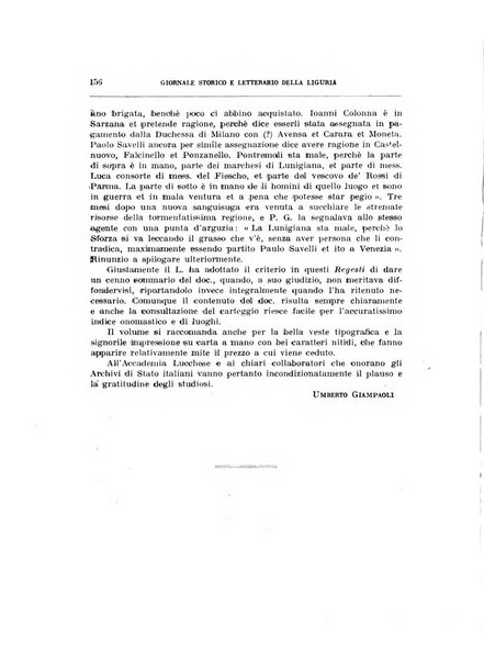 Giornale storico e letterario della Liguria