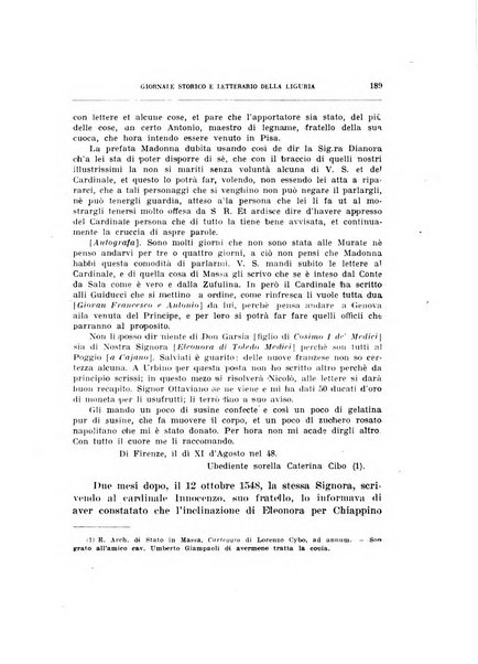 Giornale storico e letterario della Liguria