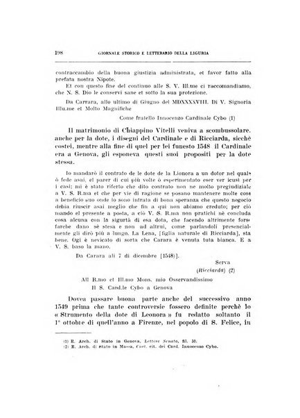 Giornale storico e letterario della Liguria