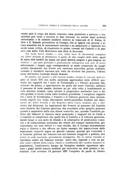 Giornale storico e letterario della Liguria