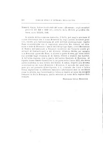 Giornale storico e letterario della Liguria