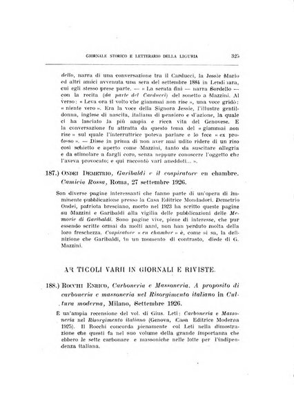 Giornale storico e letterario della Liguria