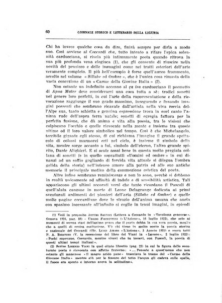 Giornale storico e letterario della Liguria