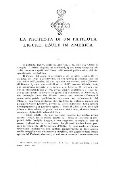 Giornale storico e letterario della Liguria