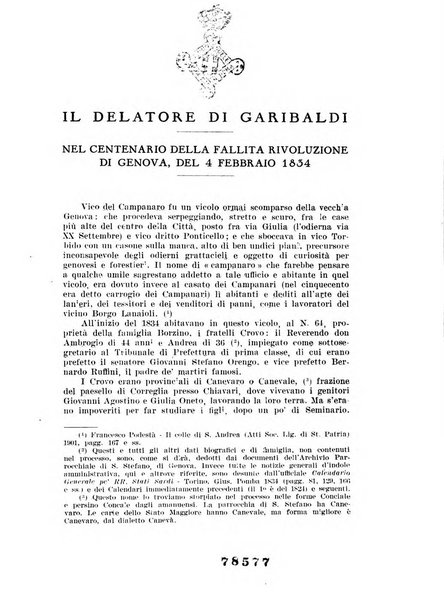 Giornale storico e letterario della Liguria