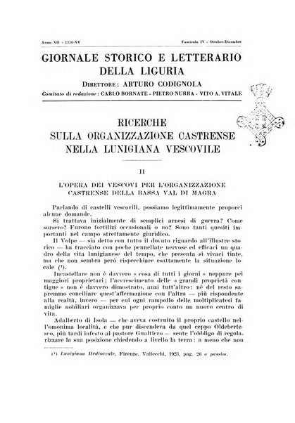 Giornale storico e letterario della Liguria