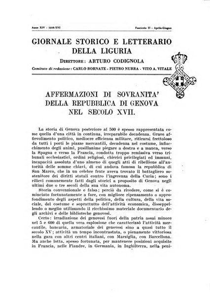 Giornale storico e letterario della Liguria