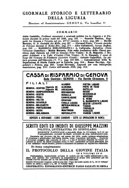 Giornale storico e letterario della Liguria