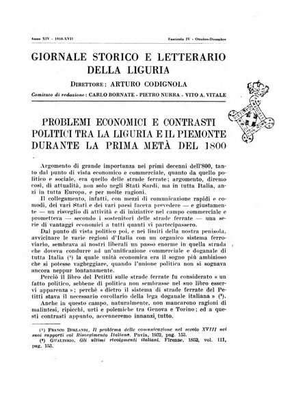 Giornale storico e letterario della Liguria