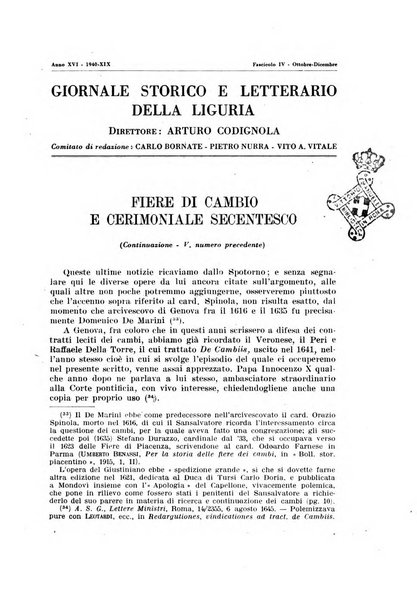 Giornale storico e letterario della Liguria