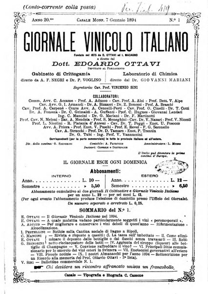 Giornale vinicolo italiano