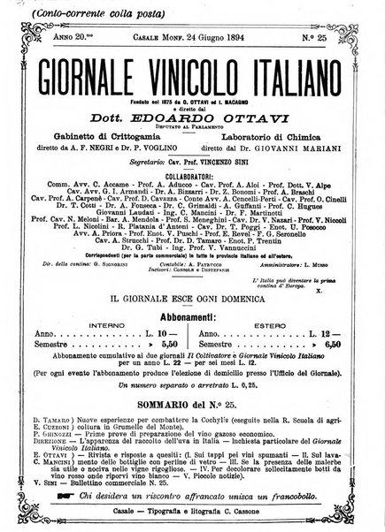 Giornale vinicolo italiano