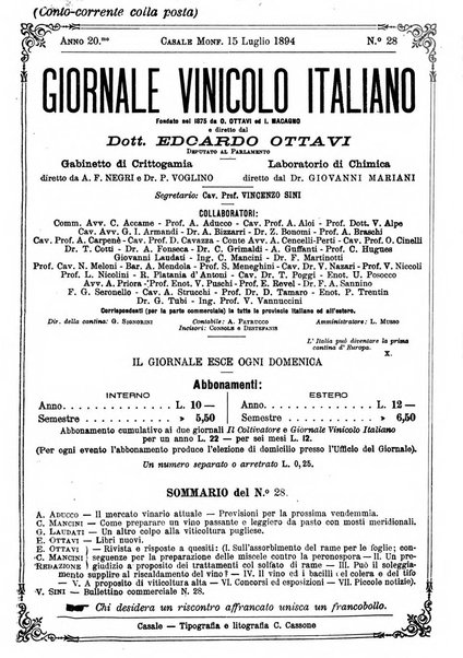 Giornale vinicolo italiano