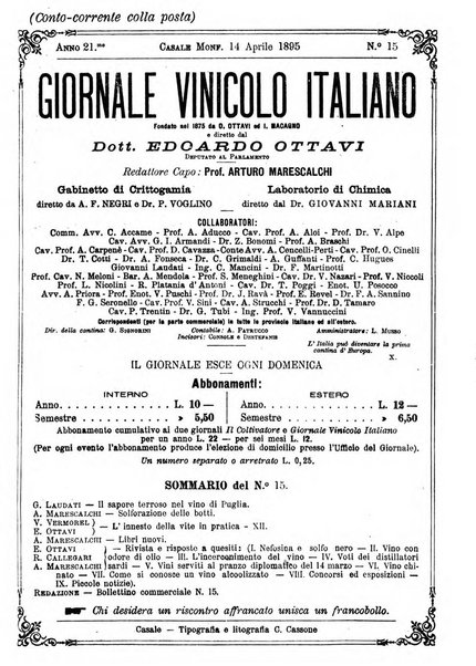 Giornale vinicolo italiano