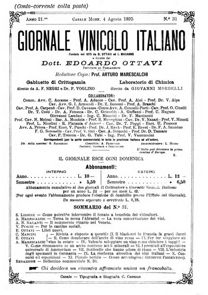 Giornale vinicolo italiano