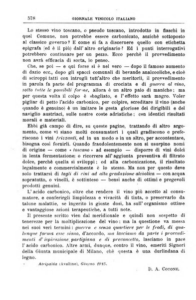 Giornale vinicolo italiano