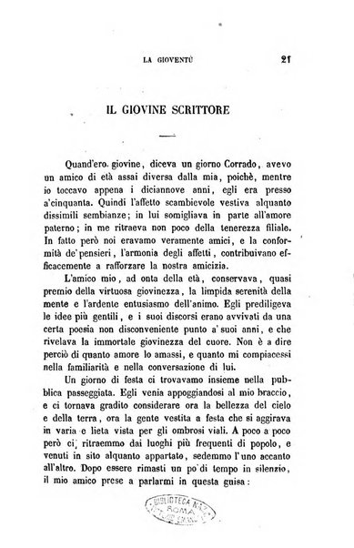 La gioventù ragguagli d'educazione e d'istruzione