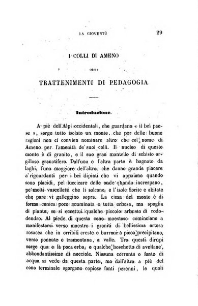 La gioventù ragguagli d'educazione e d'istruzione