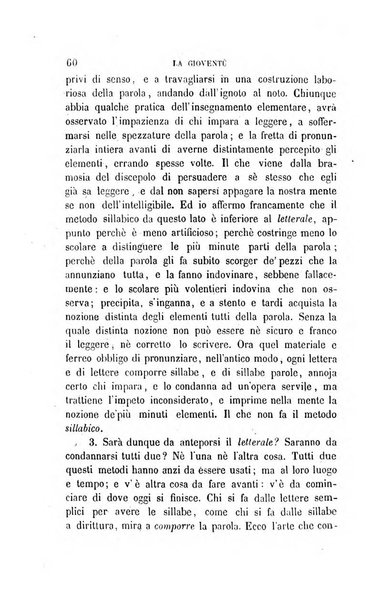 La gioventù ragguagli d'educazione e d'istruzione