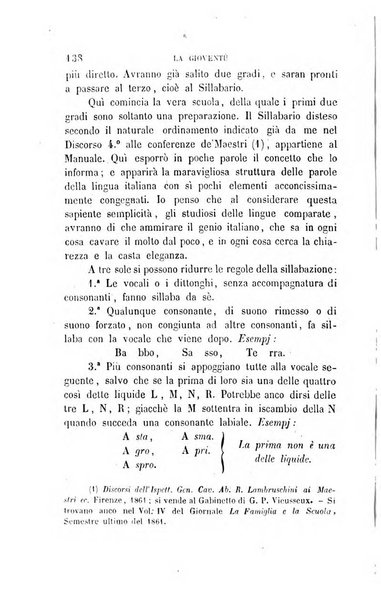 La gioventù ragguagli d'educazione e d'istruzione