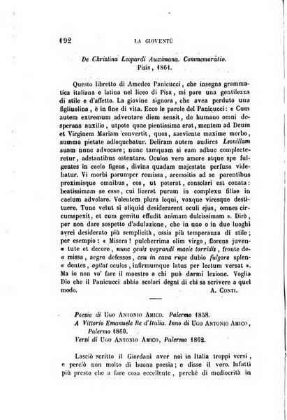 La gioventù ragguagli d'educazione e d'istruzione